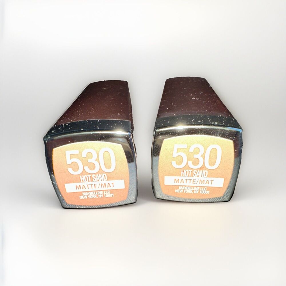 Maybelline Color Sensational Matte Lipstick 530 HOT SAND lot of 2